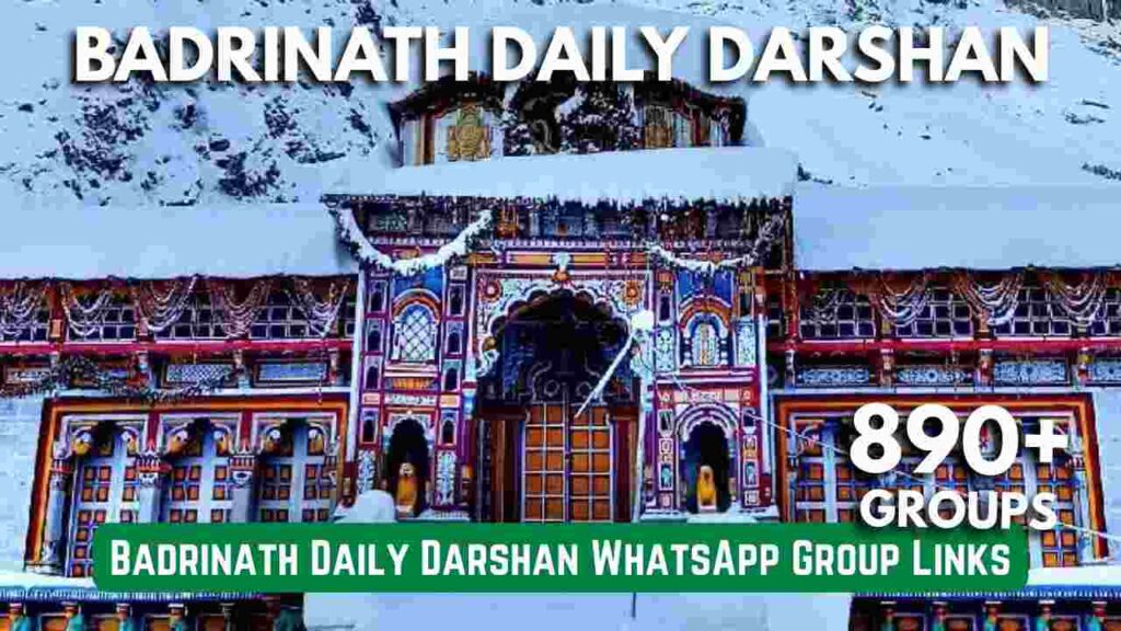 Badrinath Daily Darshan WhatsApp Group Links