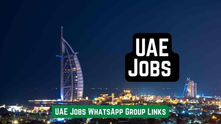 UAE Jobs WhatsApp Group Links