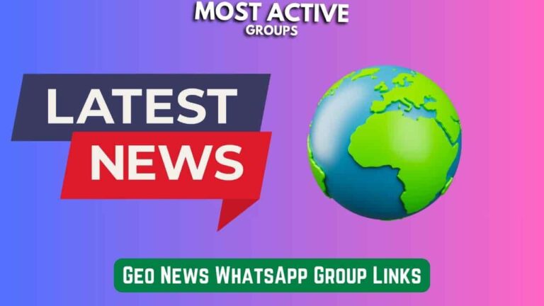 Geo News WhatsApp Group Links